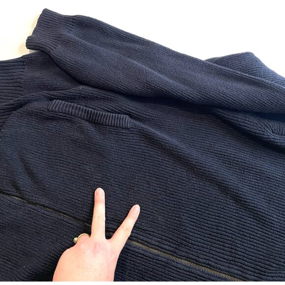 Vtg LL Bean Mens Thick Ribbed Cardigan Size XL Full Zip 90s Grunge Alternative‎ - Picture 7 of 11